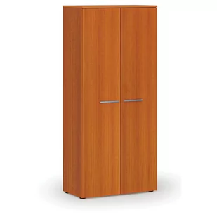 Szafa ubraniowa z wysuwem PRIMO WOOD, 1781 x 800 x 420 mm, wiśnia - Szafy biurowe - miniaturka - grafika 1