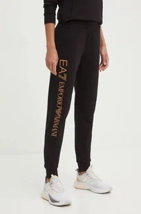 EA7 Emporio Armani spodnie dresowe kolor czarny z nadrukiem TJTXZ.8NTP85 - Spodnie damskie - miniaturka - grafika 1