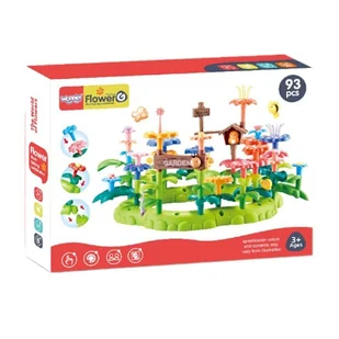 Magiczny Ogródek Montessori Klocki Konstrukcyjne XXL 93 el. - Klocki - miniaturka - grafika 1