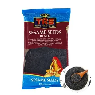 Sezam czarny nasiona z paragwaju do posypki do prażenia 100g - Przyprawy i zioła sypkie - miniaturka - grafika 1