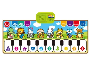 Edukacyjna, Muzyczna Mata Dla Dzieci, Pianino - Muzyka, Instrumenty 80x30cm - Zabawki interaktywne dla dzieci - miniaturka - grafika 1