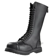 Botki męskie - glany GRINDERS - KING CS (BLACK) 20-dziurkowe-41 - miniaturka - grafika 1