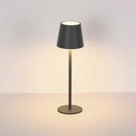 Lampy stojące - Globo Lampa stołowa LED Vannie, czarna, wysokość 36 cm, CCT - miniaturka - grafika 1