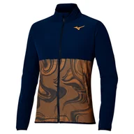 Kurtki męskie - Kurtka męska Mizuno Charge Printed Jacket Pageant Blue L - miniaturka - grafika 1