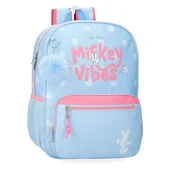 Plecaki szkolne i tornistry - Joumma Disney Mickey Vibes Plecak szkolny adaptacyjny do wózka niebieski 30 x 38 x 12 cm poliester 13,68 l, Niebieski, Talla única, Plecak szkolny z możliwością dostosowania do wózka - miniaturka - grafika 1