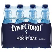 Woda - Żywiec Zdrój Mocny Gaz Woda źródlana 12 x 500 ml - miniaturka - grafika 1