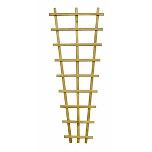 Sobex Płotek kratkowy Kinga 60x150 cm trapezowy drewniany - Ogrodzenia - miniaturka - grafika 1