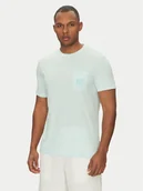 Koszulki męskie - Blend T-Shirt 20718299 Zielony Regular Fit - miniaturka - grafika 1