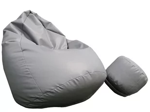 Pufa sako XXXL worek + gratis szara - Pufy i podnóżki - miniaturka - grafika 1