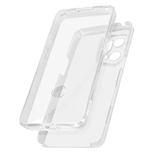 Etui 360° do Oppo Find X5 Pro Elastyczny przód i sztywny tył — przezroczyste - Etui i futerały do telefonów - miniaturka - grafika 1