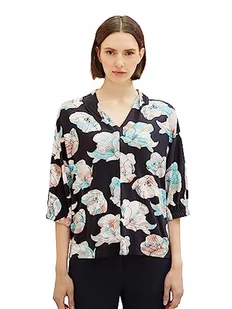 T-shirt damski TOM TAILOR ze wzorem, 32413-wzór kwiatowy tie-dye, XXL - Koszulki i topy damskie - miniaturka - grafika 1