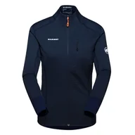 Bluzy damskie - Damska bluza polarowa Mammut Taiss Light ML Jacket marine - L - miniaturka - grafika 1