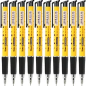 Długopisy - 10x Długopis automatyczny w gwiazdki Sunny - czarny (TO-060 32) - miniaturka - grafika 1