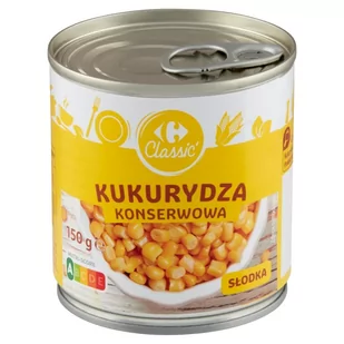 Carrefour Classic Kukurydza konserwowa 150 g - Warzywa w marynacie - miniaturka - grafika 1