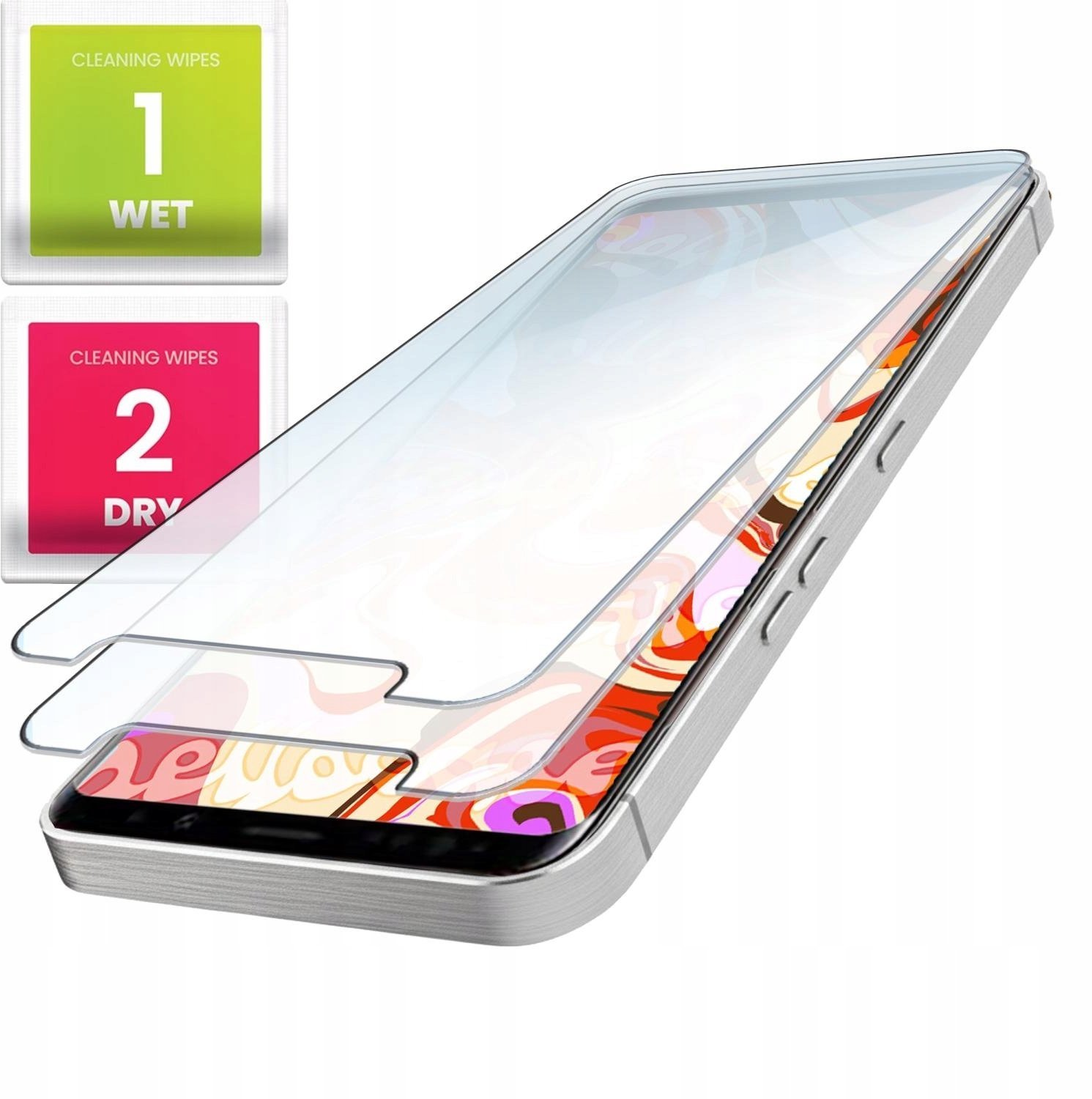 2-PAK Szkło Hartowane Do Samsung Galaxy S9 Plus Płaskie, 2.5D, Szybka, 9H