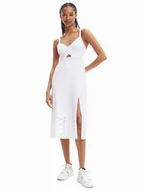 Sukienki - Desigual Sukienka letnia 23SWVK72 Biały Regular Fit - miniaturka - grafika 1