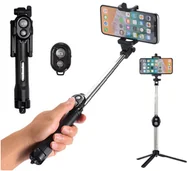 Selfie stick - Monopod Do Zdjęć Kijek Do Selfie Statyw Tripod 3W1 - miniaturka - grafika 1
