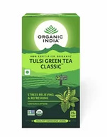 Herbata - Organic India Tulsi z zieloną herbatą BIO, 25 torebek - miniaturka - grafika 1