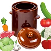 Beczki - GARNEK HERMETYCZNY GAR 5L DO KISZENIA PEKLOWANIA BECZKA KAMIONKOWA - miniaturka - grafika 1