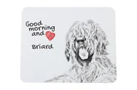 Podkładki pod mysz - Owczarek francuski Briard podkładka pod mysz z psem Art-Dog - miniaturka - grafika 1