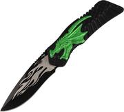 Noże - Nóż składany Herbertz Solingen Hit motyw 3D Green Dragon 90mm (582012) - miniaturka - grafika 1