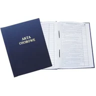Segregatory - Teczka akt osobowych oklejana ABCDE z treścią granatowa 1824-339-106 WARTA - miniaturka - grafika 1