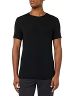 Koszulki męskie - Calvin Klein Koszulka męska z dekoltem S/S Crew Nk, Czarny, 3XL - miniaturka - grafika 1