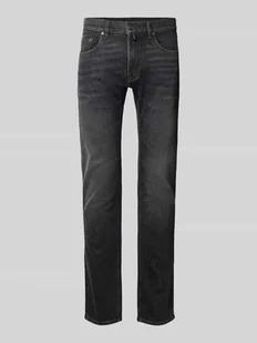 Jeansy o kroju tapered fit z efektem znoszenia model ‘Lyon’ - Spodnie męskie - miniaturka - grafika 1