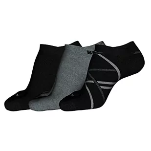 BOSS Męskie skarpety 3P AS Lines CC Ankle Socks, czarne, 43-46, czarny, 46 EU - Skarpetki męskie - miniaturka - grafika 1