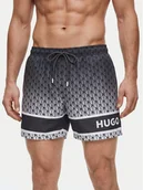 Kąpielówki męskie - HUGO Szorty kąpielowe Palms 50561097 Szary Regular Fit - miniaturka - grafika 1