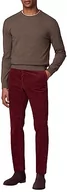 Spodenki męskie - Hackett London Męskie spodnie chino ze sznurka pigmentowego, Fioletowy (jagodowy), 32W / 34L - miniaturka - grafika 1