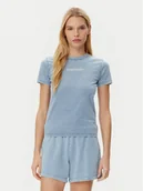 Koszulki i topy damskie - Guess Jeans T-Shirt W5GI41 KCTL1 Niebieski Regular Fit - miniaturka - grafika 1