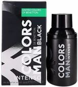 Wody i perfumy męskie - Benetton Colors Man Black Intenso, Eau De Parfum, Dla mężczyzn, 60 ml - miniaturka - grafika 1