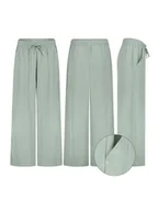 Spodnie damskie - Sublevel Kuloty w kolorze miętowym - miniaturka - grafika 1