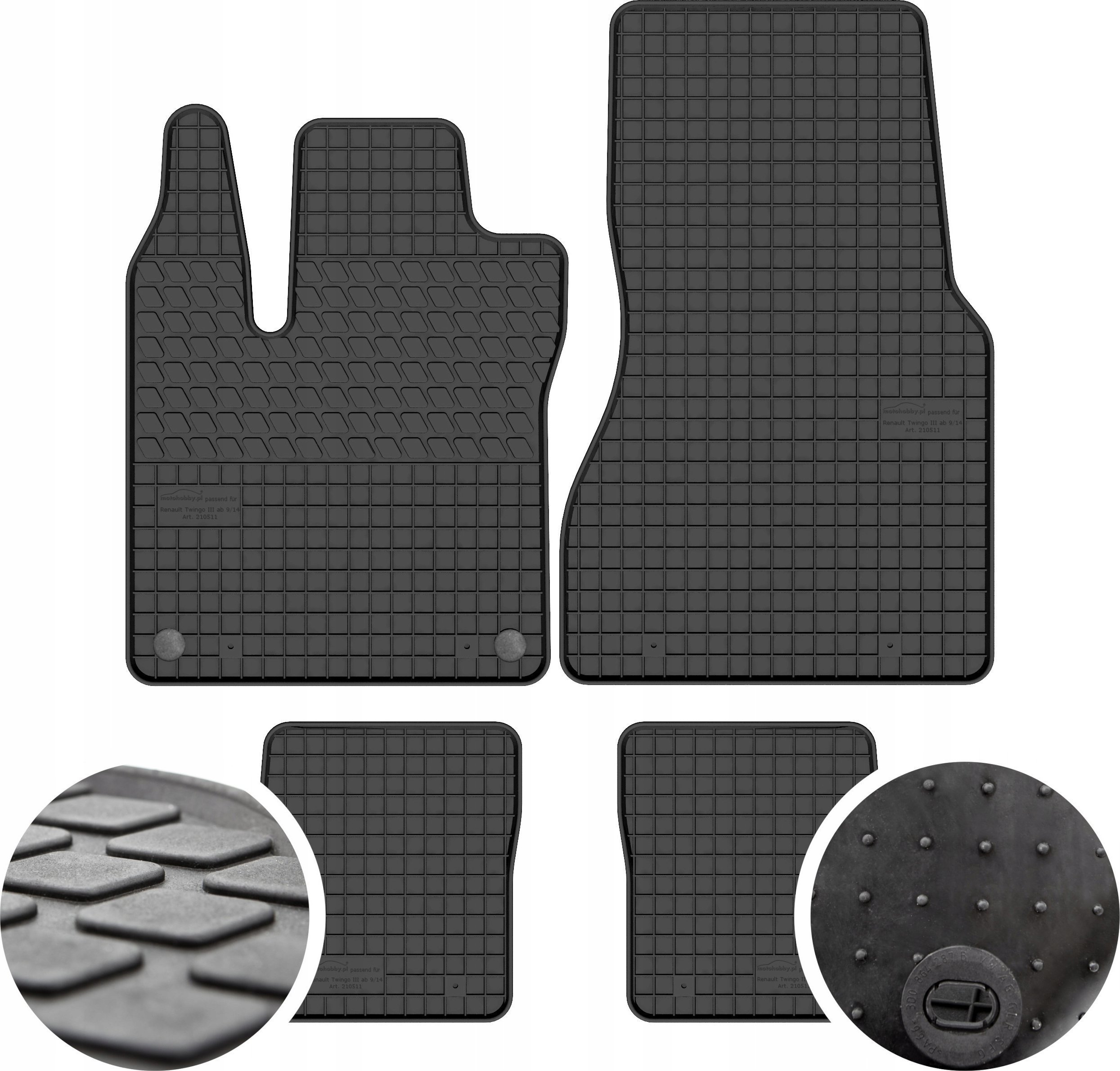 GeyerHosaja Dywaniki gumowe do Renault Twingo III