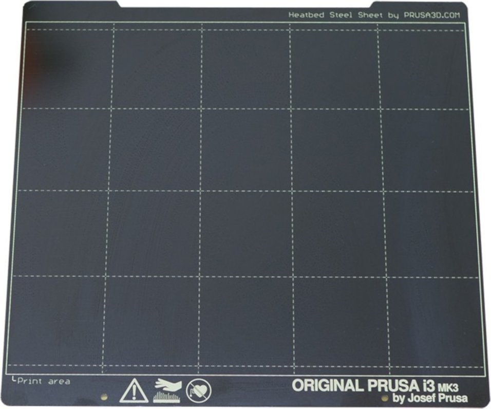 Prusa Płyta ze stali sprężynowej - dla drukarek Prusa - gładka} PSA-15069