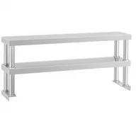 Meble gastronomiczne - Royal Catering Nadstawka na stół roboczy - 2 półki - 120 x 26 RCER 120 RCER 120 - miniaturka - grafika 1