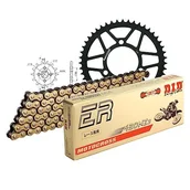 Części motocyklowe - Zestaw łańcuchów DID stal 420NZ3 / 122 zapięcie na klips do Honda MTX 50 ccm rok prod. 1986 - miniaturka - grafika 1