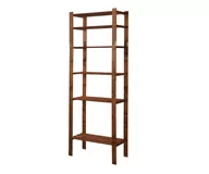 Regały - Regał Na Książki Drewniany B29R 200X80X38 6 Półek Brązowy Olejowany Drewno Sosnowe Brązowy B29R_200X080X38_R0F1 / Wamar-Sosenka - miniaturka - grafika 1