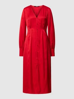 Sukienki - Sukienka midi z zakładkami w pasie model ‘JACQUARD’ - grafika 1