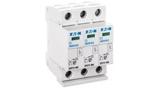 Eaton Ogranicznik przepięć C Typ 2 3P 20kA 460V SPCT2-460/3 167610 167610 - Bezpieczniki elektryczne - miniaturka - grafika 1