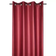 Zasłony - Stof Zasłona Edimbourg 140x260 czerwona - miniaturka - grafika 1