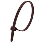 Inne mocowania - Nylonowe opaski zaciskowe brązowe 7,6 x 370 mm 100 sztuk - miniaturka - grafika 1