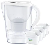 Dzbanki filtrujące - Brita Marella XL + 4 filtry MAXTRA PRO Pure Performance biały - miniaturka - grafika 1