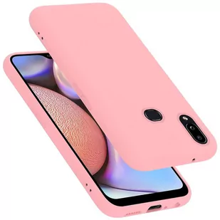 Pokrowiec Do Samsung Galaxy A10s / M01s Etui w LIQUID RÓŻOWY TPU Silikon Case Cover Obudowa Ochronny Cadorabo - Etui i futerały do telefonów - miniaturka - grafika 1