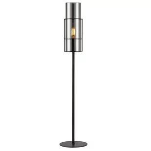 Stojąca lampka biurkowa Torcia 108560 Markslojd tuba szklana przydymiona - Lampy stojące - miniaturka - grafika 1