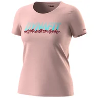 Koszulki sportowe damskie - Koszulka damska Dynafit Graphic Co W S/S Tee Rozmiar: L / Kolor: beżowy - miniaturka - grafika 1