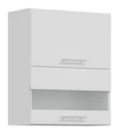 Meble kuchenne - Szafka Wisząca Witryna Vero 60X72 Cm Folia Biały Połysk - miniaturka - grafika 1