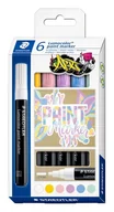 Markery do tablic - Staedtler Lumocolor 349 C6-1 marker Różne kolory 1 szt. - miniaturka - grafika 1