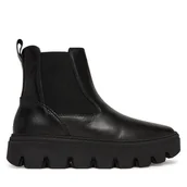 Botki damskie - Sztyblety Tamaris 1-25405-45 Czarny - miniaturka - grafika 1